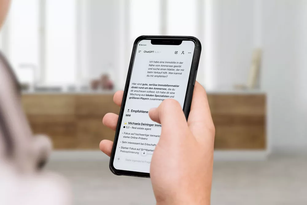 Ihre Konkurrenz in der Immobilienbranche wird schon von ChatGPT empfohlen. Sie auch?